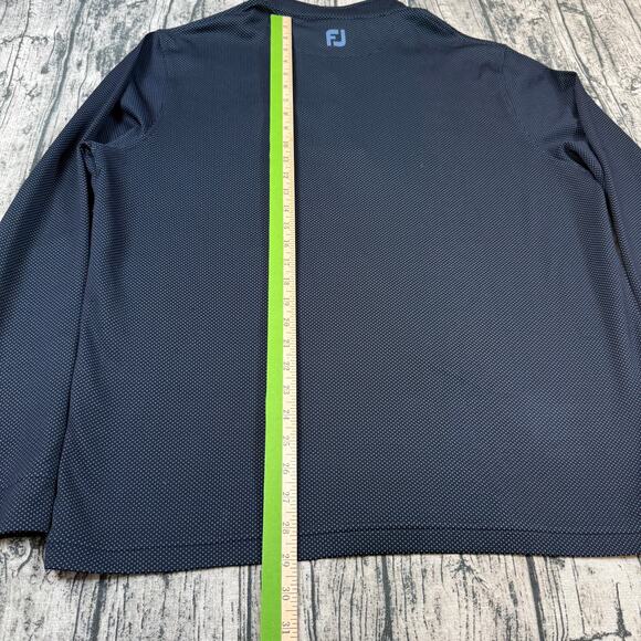 FootJoy ThermoSeries Golf Mid-Layer Pullover Men's XL Polka Dot Quarter Zip - Picture 9 of 10